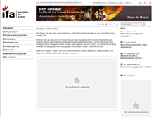 Tablet Screenshot of ifa-swiss.ch